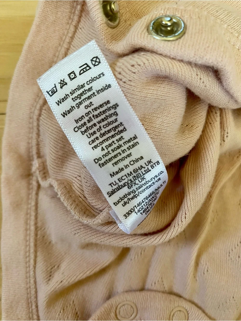Baby Deer Long Sleeve Pink Bodysuit Size 3-6 Months